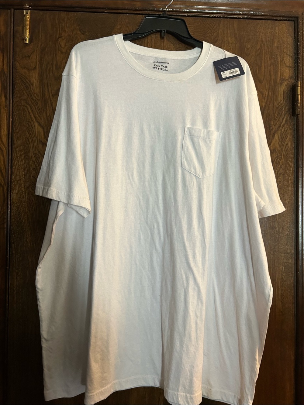 croft & barrow White Short-Sleeve Pocket Tee
